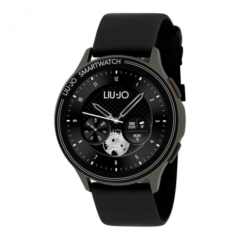 Orologio Smartwatch Uomo LiuJo SWLJ073 Cassa Zinco Cinturino in Silicone Nero Orologio Smartwatch Uomo LiuJo SWLJ073 Cassa Zinco Cinturino in Silicone Nero