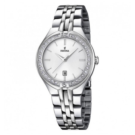 Orologio Solo Tempo Donna Festina Mademoiselle F16867/1 in Acciaio Silver