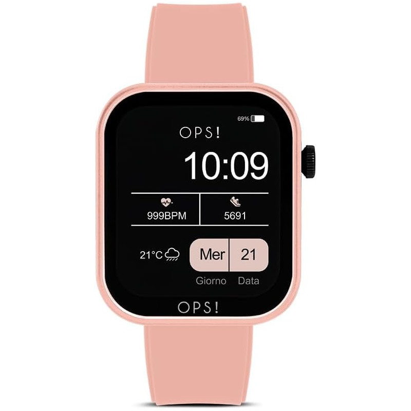 Orologio Smartwatch Donna Ops Objects Active Call OPSSW-27 in Silicone Rosa Orologio Smartwatch Donna Ops Objects Active Call OPSSW-27 in Silicone Rosa