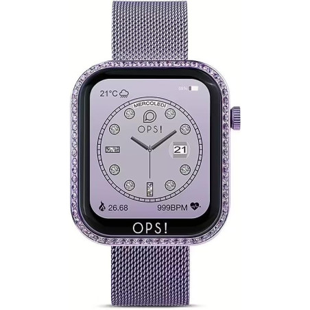 Orologio Smartwatch Donna Ops Objects Call Diamonds OPSSW-42 in Acciaio Viola Milano