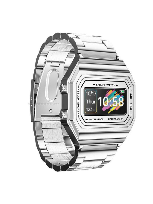Orologio Smartwatch Unisex Paul Edward PE008B Vintage in Acciaio