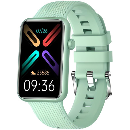 Orologio Smartwatch Unisex Paul Edward PE011D Soft in Silicone Verde Chiaro