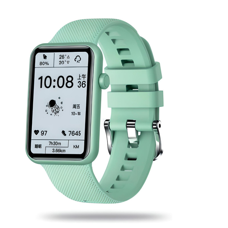 Orologio Smartwatch Unisex Paul Edward PE011D Soft in Silicone Verde Chiaro