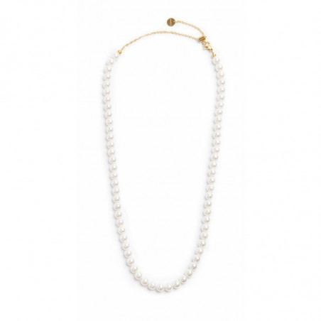 Collana Donna Marlù 30CN0005G-W in Acciaio Oro Giallo con Perle Bianche