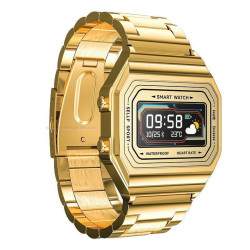 Orologio Smartwatch Unisex Paul Edward PE008C Vintage in Acciaio Colore Oro