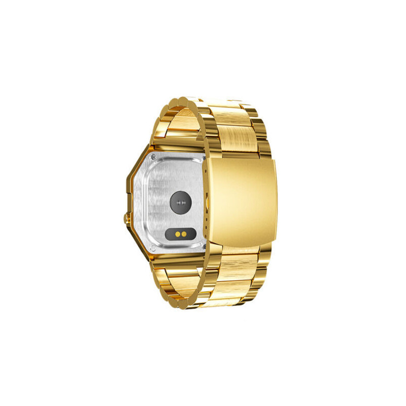 Orologio Smartwatch Unisex Paul Edward PE008C Vintage in Acciaio Colore Oro