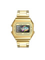 Orologio Smartwatch Unisex Paul Edward PE008C Vintage in Acciaio Colore Oro
