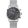 Orologio Cronografo Uomo Guess W1310G1 in Acciaio Lucido Bracciale Maglia Milano