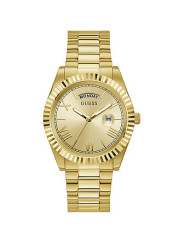 Orologio Solo Tempo Uomo Guess GW0265G2 Connoisseur in Acciaio Colore Oro