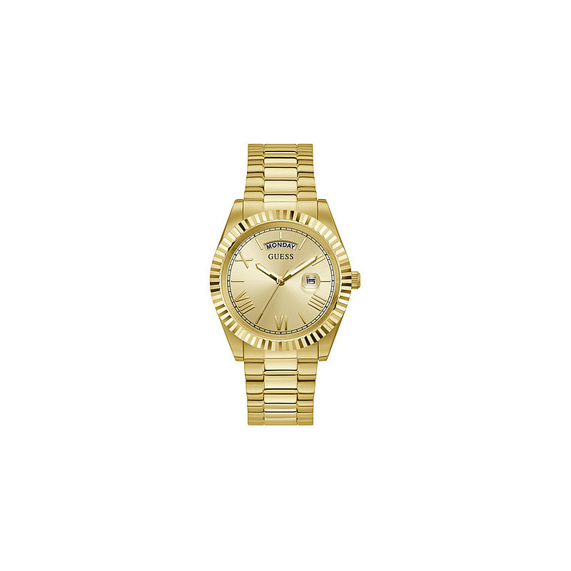 Orologio Solo Tempo Uomo Guess GW0265G2 Connoisseur in Acciaio Colore Oro Orologio Solo Tempo Uomo Guess GW0265G2 Connoisseur in Acciaio Colore Oro