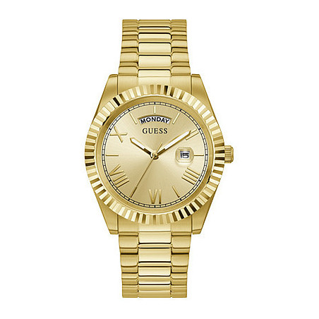 Orologio Solo Tempo Uomo Guess GW0265G2 Connoisseur in Acciaio Colore Oro