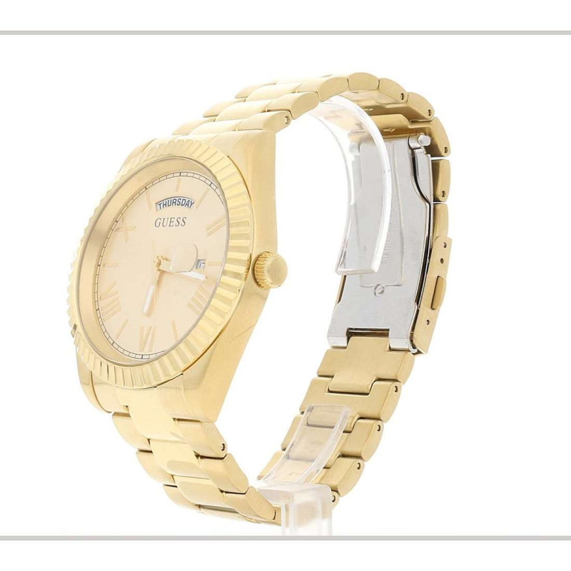 Men's Only Time Watch Guess GW0265G2 Connoisseur in gold color steel