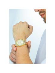 Men's Only Time Watch Guess GW0265G2 Connoisseur in gold color steel