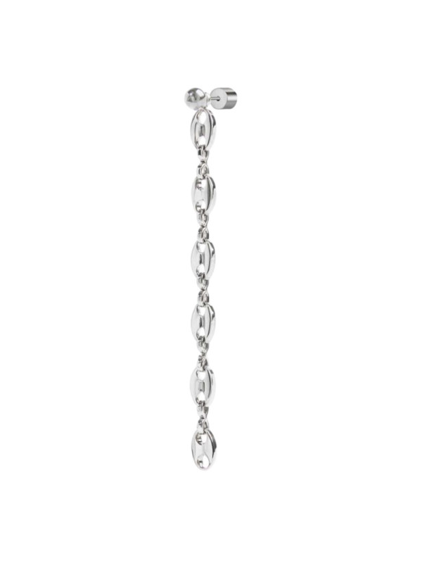 Orecchino pendente Marlù Vision donna acciaio con sfera e catena marine 33OR0056