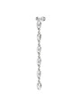 Orecchino pendente Marlù Vision donna acciaio con sfera e catena marine 33OR0056
