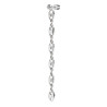Orecchino pendente Marlù Vision donna acciaio con sfera e catena marine 33OR0056