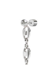 Orecchino pendente Marlù Vision donna acciaio con sfera e catena marine 33OR0056