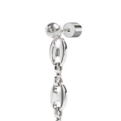 Orecchino pendente Marlù Vision donna acciaio con sfera e catena marine 33OR0056