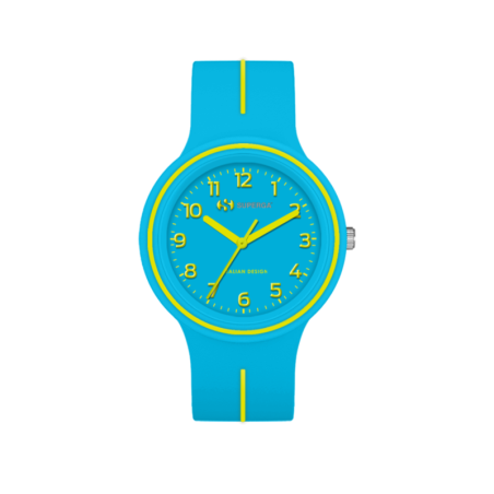 Orologio Solo Tempo Bambino Superga Junior STC044 in Silicone Azzurro