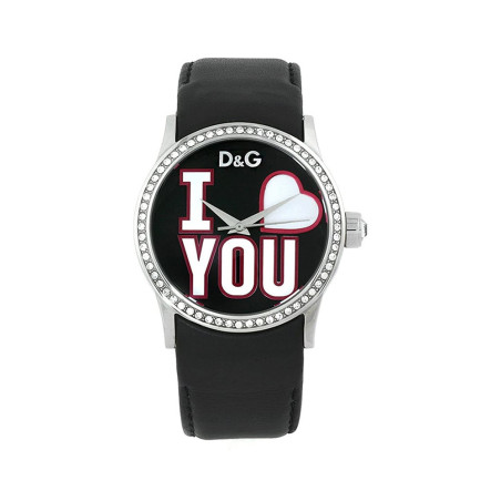 Orologio Solo Tempo Donna Dolce & Gabbana Peek A Boo DW0146 Cinturino Pelle Nero