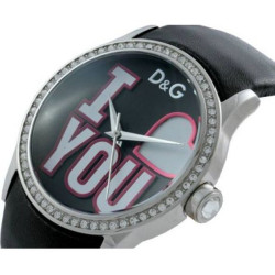 Orologio Solo Tempo Donna Dolce & Gabbana Peek A Boo DW0146 Cinturino Pelle Nero