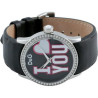 Orologio Solo Tempo Donna Dolce & Gabbana Peek A Boo DW0146 Cinturino Pelle Nero