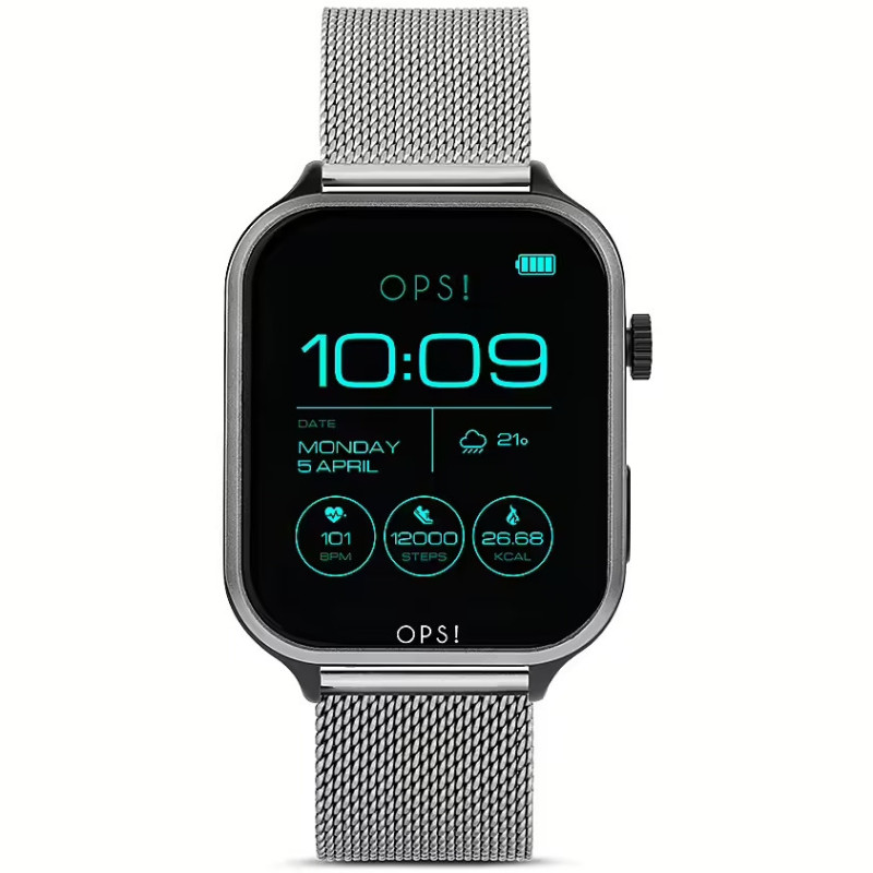 Orologio Smartwatch Uomo Ops Objects Call Diamonds OPSSW-45 in Acciaio Silver Milano Orologio Smartwatch Uomo Ops Objects Call Diamonds OPSSW-45 in Acciaio Silver Milano