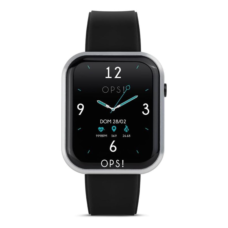 Orologio Unisex Smartwatch Ops Objects OPSSW-10 Call in Silicone Nero Orologio Unisex Smartwatch Ops Objects OPSSW-10 Call in Silicone Nero