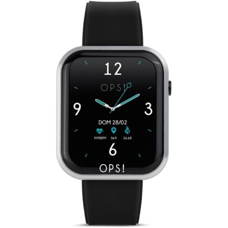 Orologio Unisex Smartwatch Ops Objects ‎OPSSW-10 Call in Silicone Nero