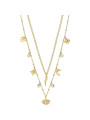 Collana da Donna Brosway BAH46 Chant a Due Fili In Acciaio con Ciondoli