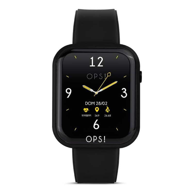 Orologio Smartwatch Ops Objects Call unisex OPSSW-09 in Silicone Nero Orologio Smartwatch Ops Objects Call unisex OPSSW-09 in Silicone Nero