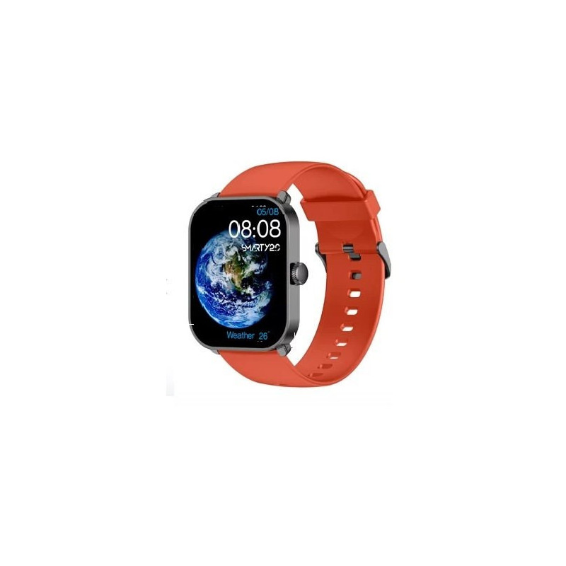 Orologio Smartwatch Uomo Smarty 2.0 SW098B Display Amoled Cintuirino Silicone Rosso Orologio Smartwatch Uomo Smarty 2.0 SW098B Display Amoled Cintuirino Silicone Rosso