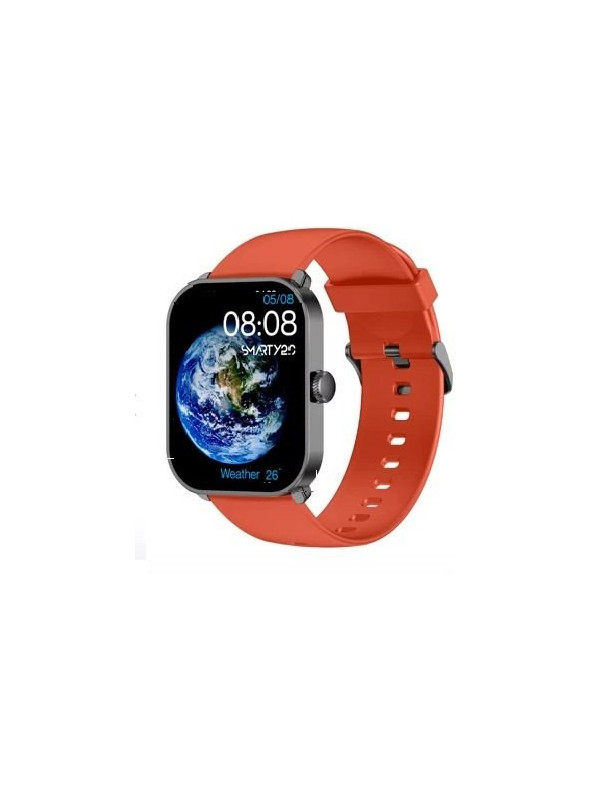 Orologio Smartwatch Uomo Smarty 2.0 SW098B Display Amoled Cintuirino Silicone Rosso