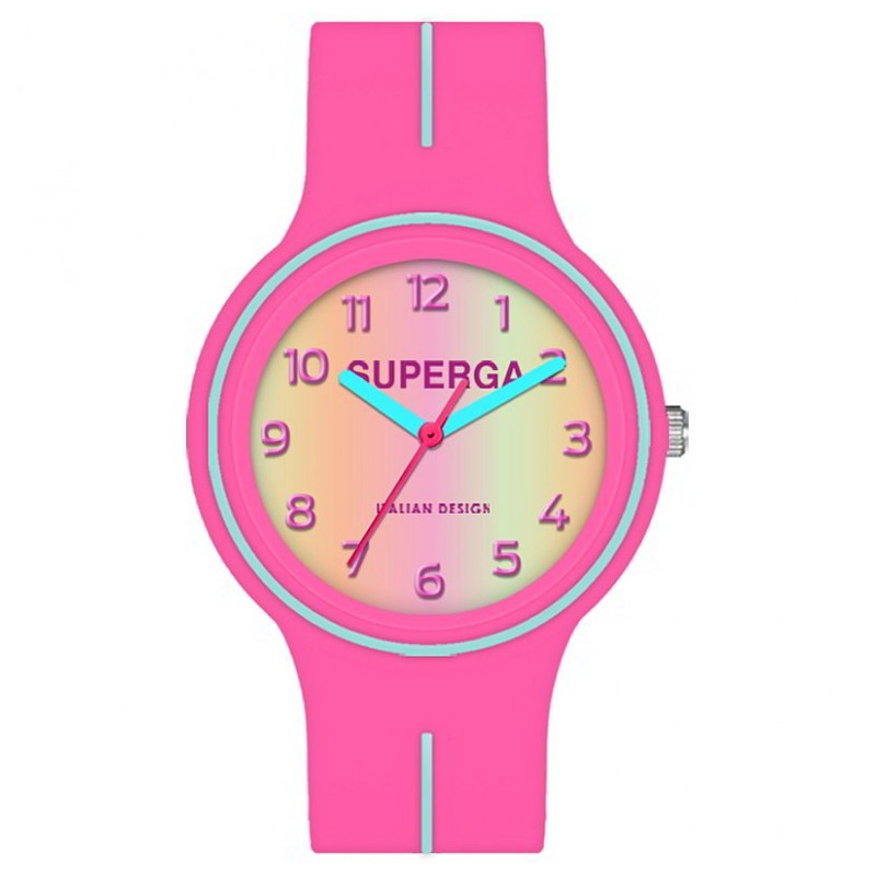 Girls' Superga Junior Watch Only Time STC133 in fuchsia silicone Girls' Superga Junior Watch Only Time STC133 in fuchsia silicone