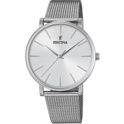 Orologio Solo Tempo Donna Festina Boyfriend F20475/1 in Acciaio Colore Argento