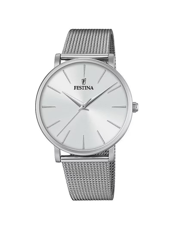 Orologio Solo Tempo Donna Festina Boyfriend F20475/1 in Acciaio Colore Argento