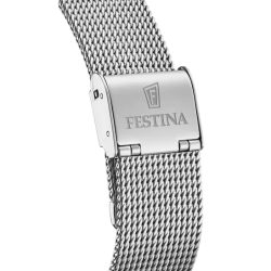 Orologio Solo Tempo Donna Festina Boyfriend F20475/1 in Acciaio Colore Argento