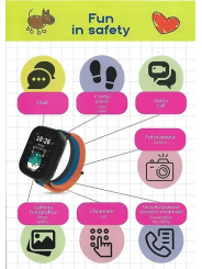 Orologio Smartwatch Bambini Smarty 2.0 SW100A Cinturino Arcobaleno Gps