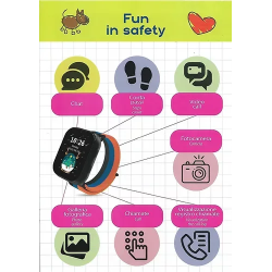 Orologio Smartwatch Bambini Smarty 2.0 SW100A Cinturino Arcobaleno Gps