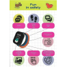 Orologio Smartwatch Bambini Smarty 2.0 SW100A Cinturino Arcobaleno Gps