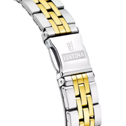 Orologio Solo Tempo Donna Festina Mademoiselle F16868/1 in Acciaio Silver e Oro