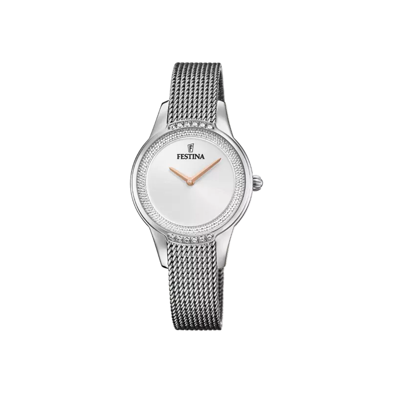 Orologio Solo Tempo Donna Festina Mademoiselle F20494/1 in Acciaio Silver Orologio Solo Tempo Donna Festina Mademoiselle F20494/1 in Acciaio Silver