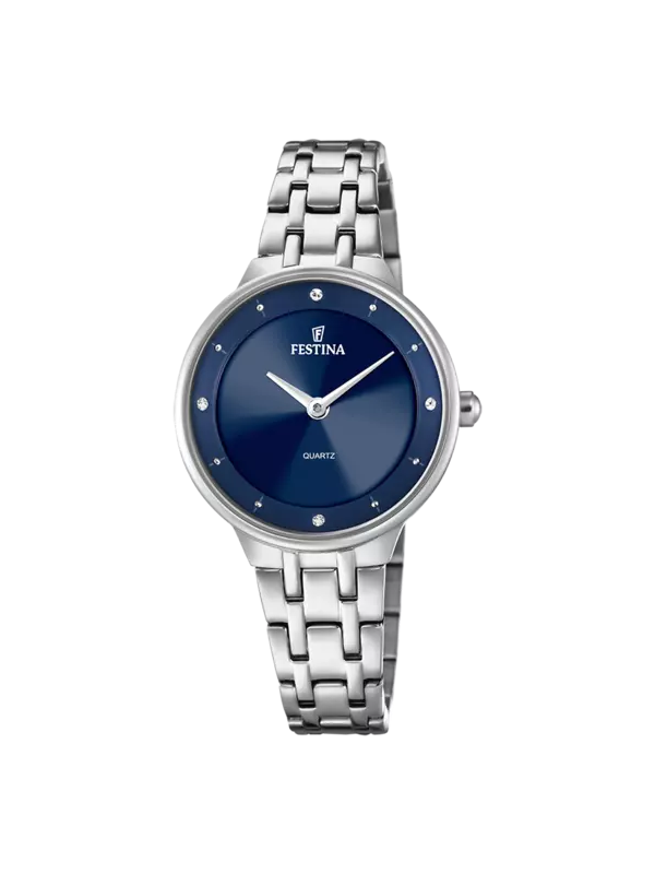 Orologio Solo Tempo Donna Festina Mademoiselle F20600/3 in Acciaio Silver e Blu