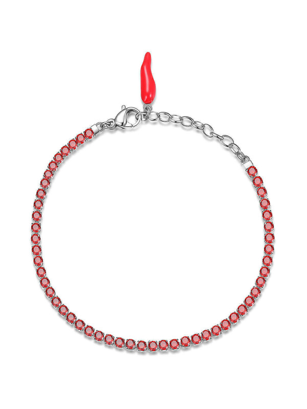 Bracciale Donna Brosway Tennis Desideri Protezione BEI013 Portafortuna Cornetto