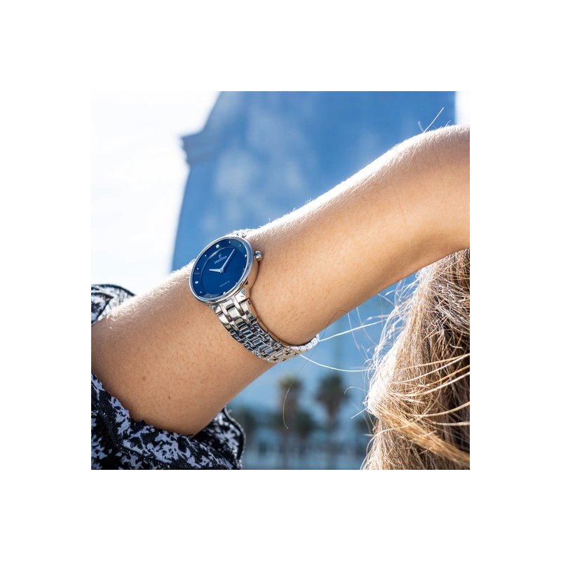 Orologio Solo Tempo Donna Festina Mademoiselle F20600/3 in Acciaio Silver e Blu