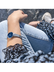 Orologio Solo Tempo Donna Festina Mademoiselle F20600/3 in Acciaio Silver e Blu