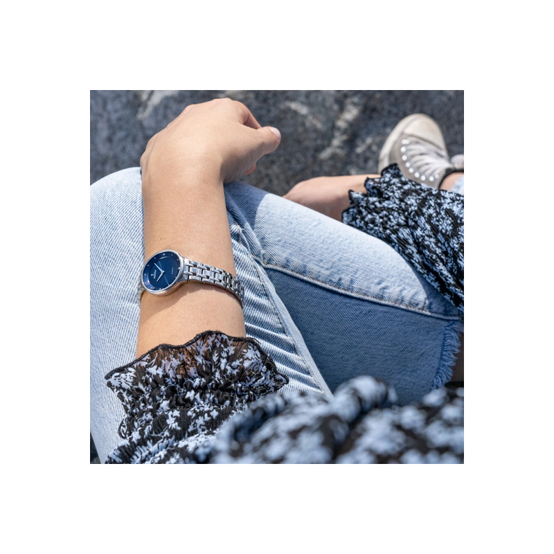 Orologio Solo Tempo Donna Festina Mademoiselle F20600/3 in Acciaio Silver e Blu