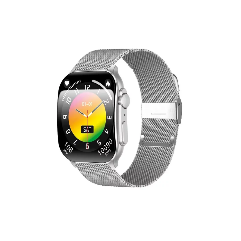 Orologio Smartwatch Unisex Smarty 2.0 SW080F Display Amoled Cinturino Acciaio Silver