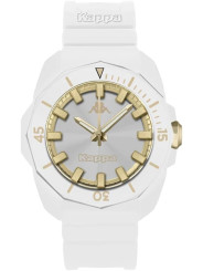 Orologio Unisex Kappa K-Strong KW-096 in Silicone Bianco e Oro