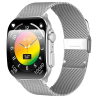 Orologio Smartwatch Unisex Smarty 2.0 SW081F Display Amoled Cinturino Acciaio Silver